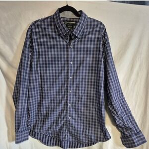 BC Clothing Expedition XXL Mens Plaid‎ Button Down Stretch Shirt